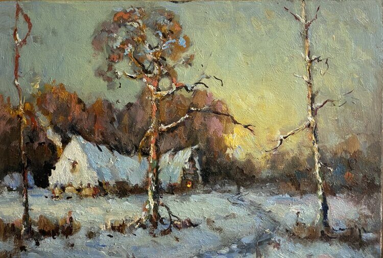 Зимний пейзаж  А.И. Кожевников